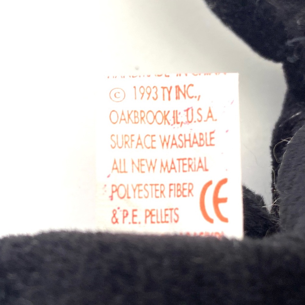 Ty Beanie Baby - 1994 Blackie the Bear - Retired - Picture 11 of 11